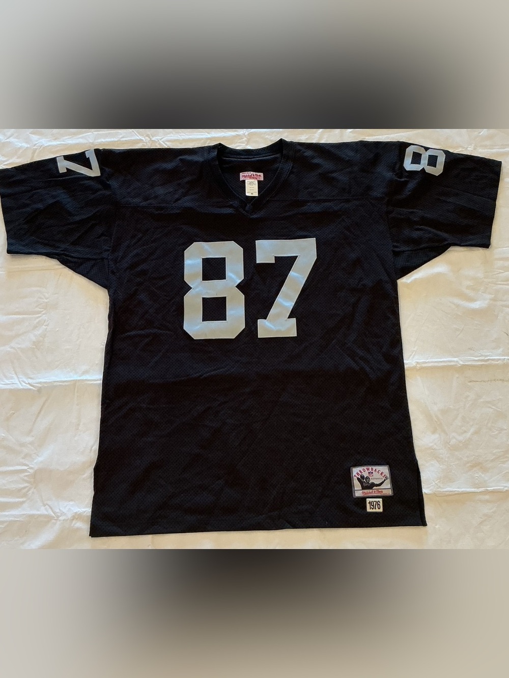 Mitchell & Ness Black Jersey with Silver 87 - Picture 3 of 3